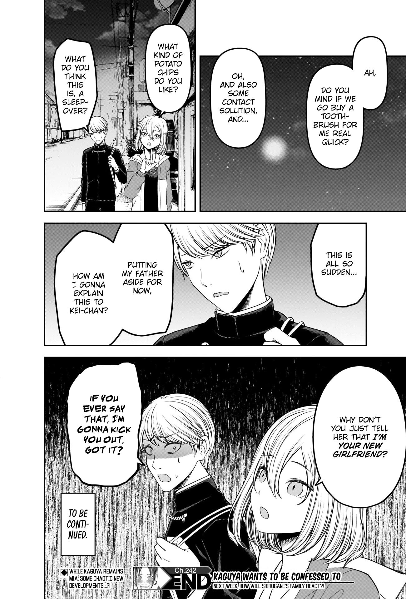 Kaguya-sama wa Kokurasetai - Tensai-tachi no Renai Zunousen Chapter 242 page 18 - Chapter 242