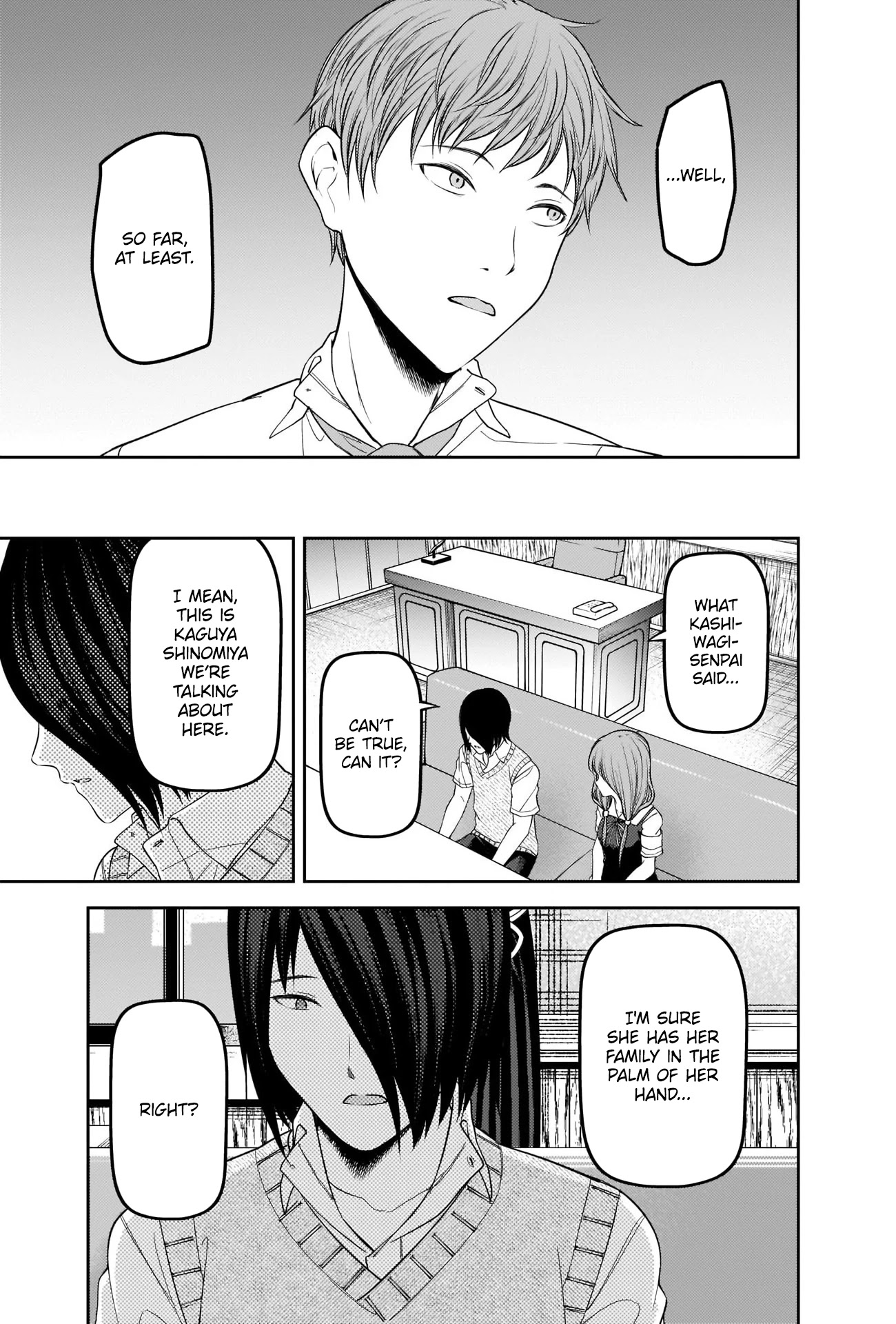 Kaguya-sama wa Kokurasetai - Tensai-tachi no Renai Zunousen Chapter 247 page 13 - Chapter 247