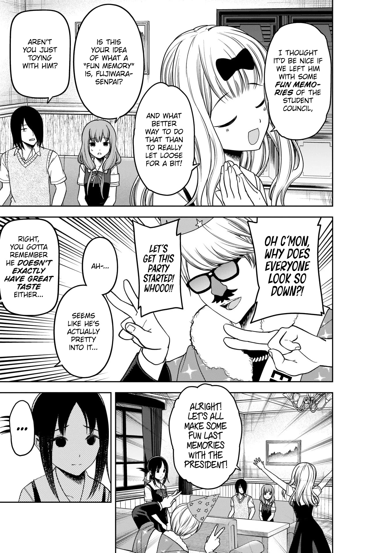 Kaguya-sama wa Kokurasetai - Tensai-tachi no Renai Zunousen Chapter 263 page 3 - Chapter 263