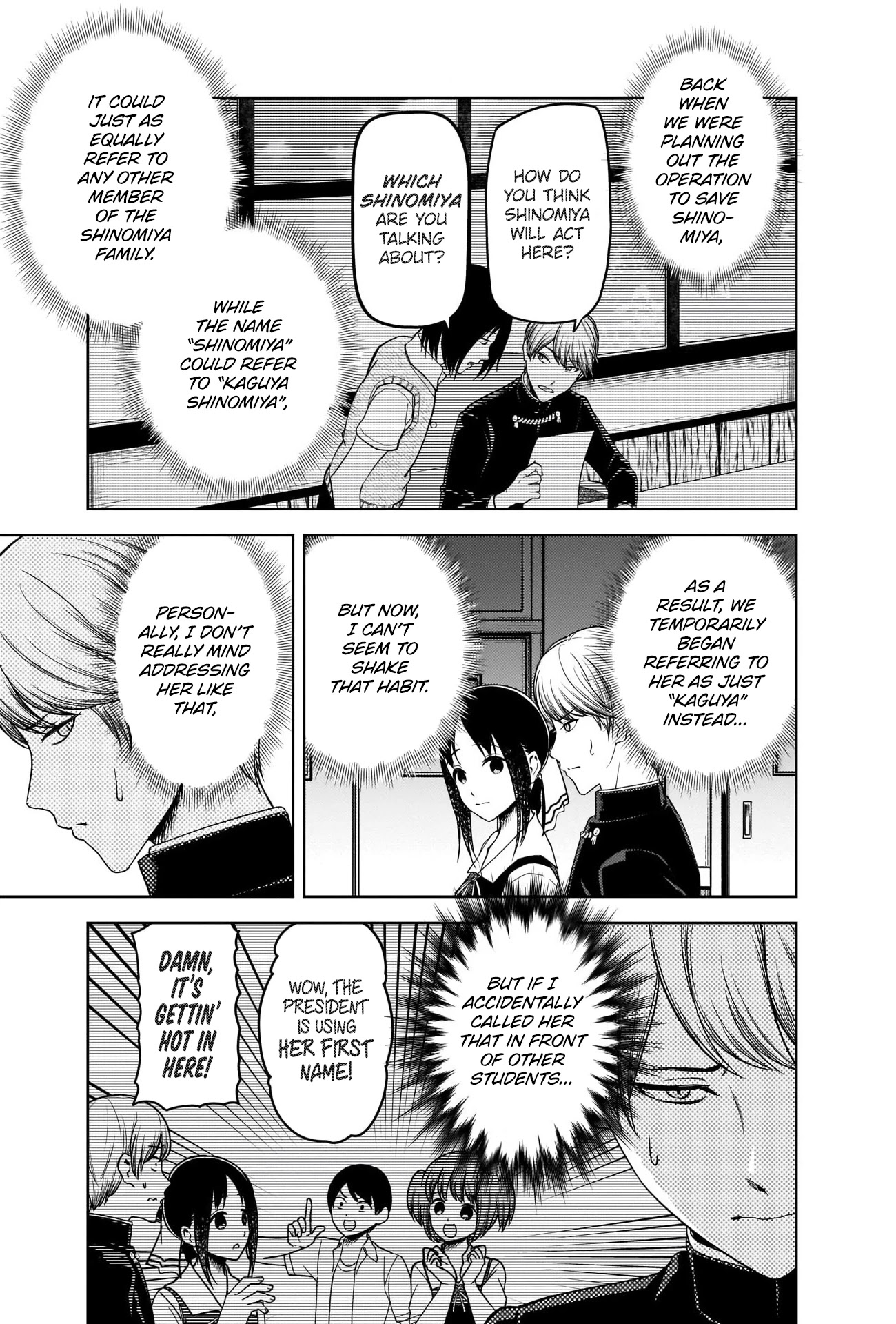 Kaguya-sama wa Kokurasetai - Tensai-tachi no Renai Zunousen Chapter 264 page 3 - Chapter 264