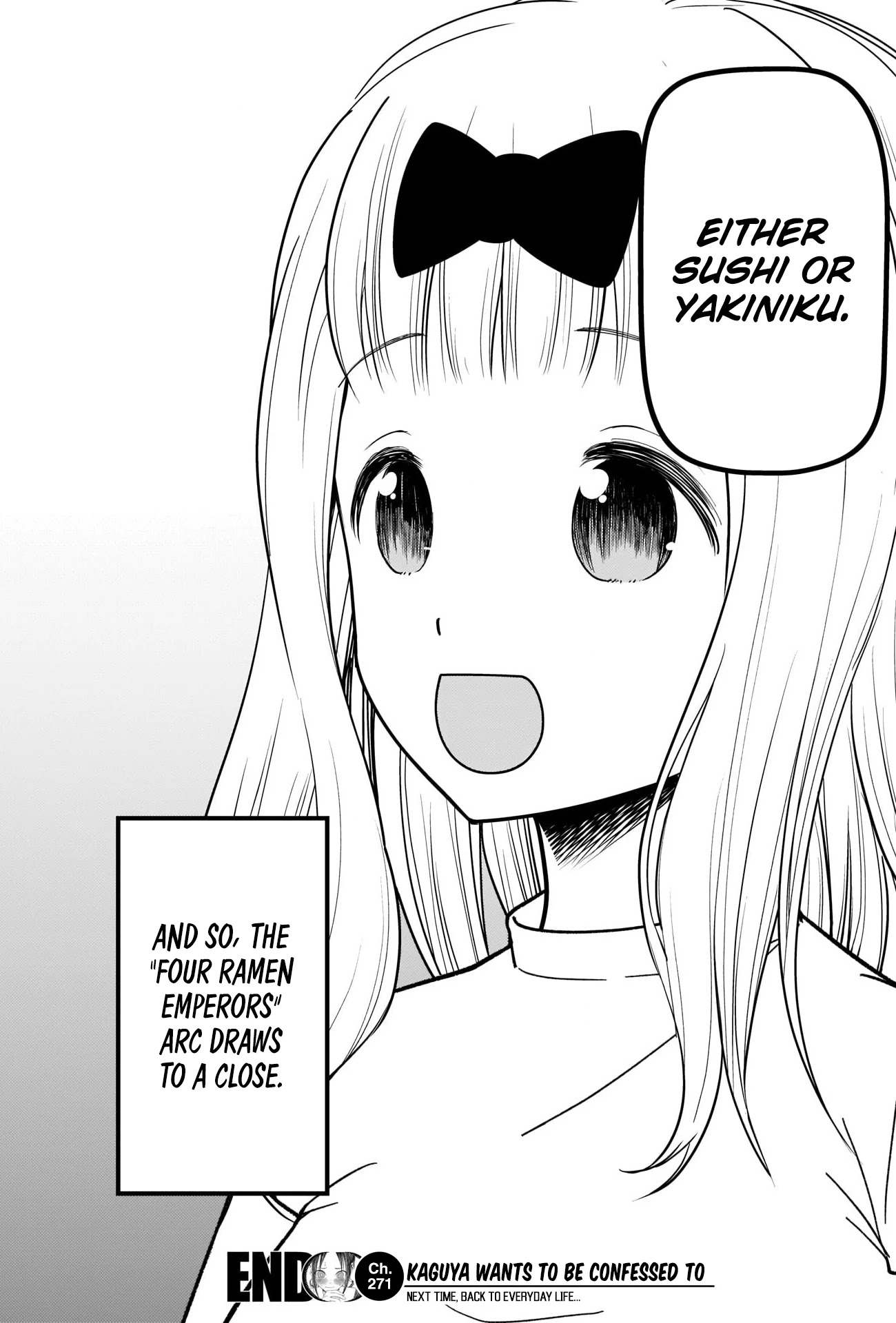 Kaguya-sama wa Kokurasetai - Tensai-tachi no Renai Zunousen Chapter 271 page 18 - Chapter 271