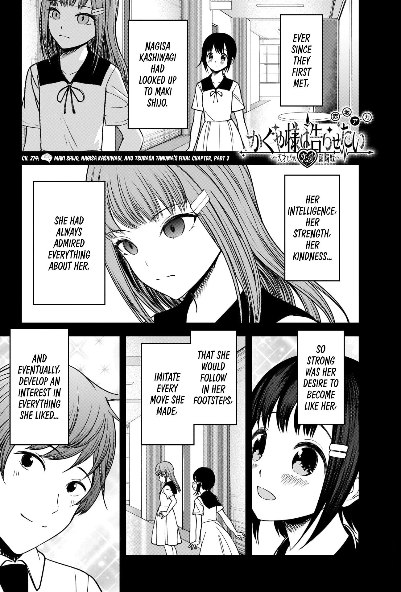 Kaguya-sama wa Kokurasetai - Tensai-tachi no Renai Zunousen Chapter 274 page 1 - Chapter 274