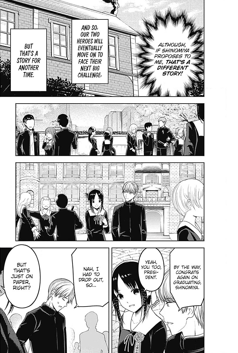 Kaguya-sama wa Kokurasetai - Tensai-tachi no Renai Zunousen Chapter 281 page 16 - Chapter 281 [END]
