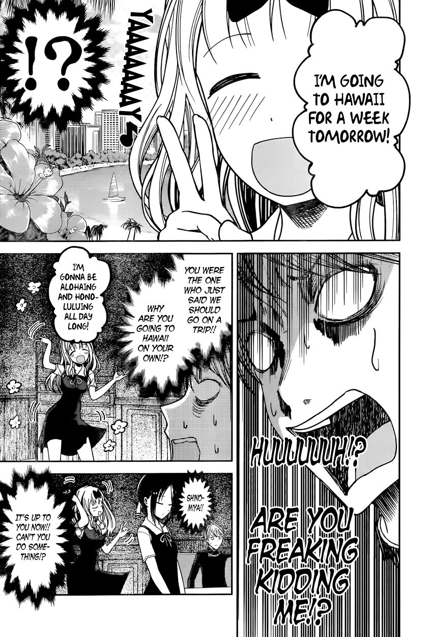 Kaguya-sama wa Kokurasetai - Tensai-tachi no Renai Zunousen Chapter 40 page 9 - Chapter 40 : Miyuki Shirogane Wants to Go on a Trip