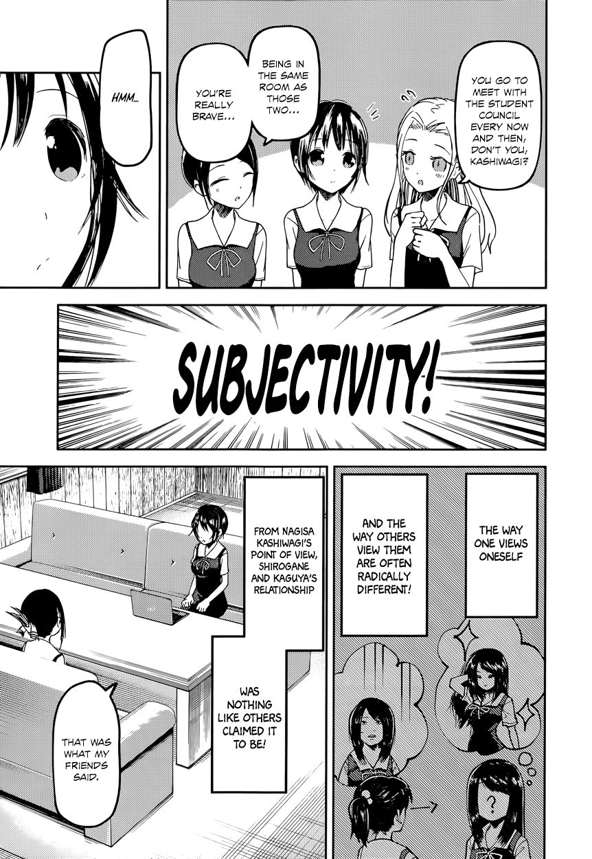 Kaguya-sama wa Kokurasetai - Tensai-tachi no Renai Zunousen Chapter 50 page 6 - Chapter 50 : Nagisa Kashiwagi Can't Watch