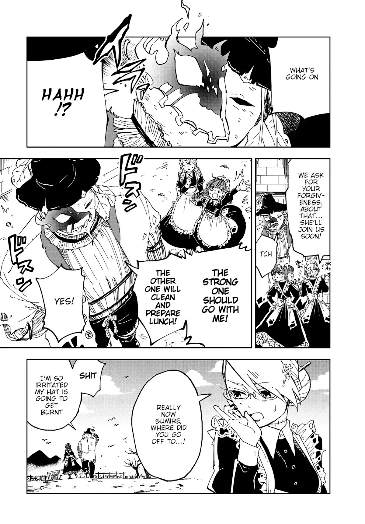 Kaibutsu Meido no Kareinaru Oshigoto Chapter 2 page 12 - Chapter 2: The Black Cat and the White Mouse