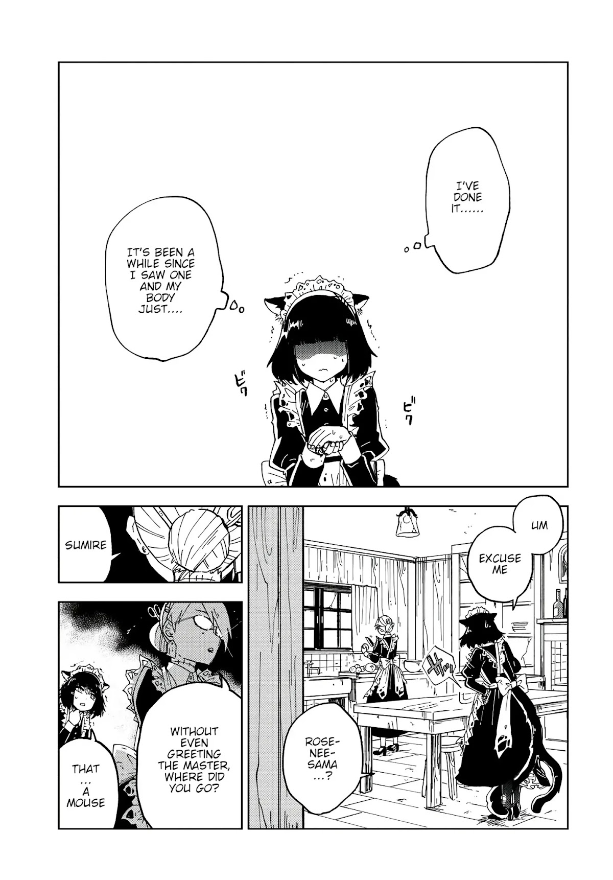 Kaibutsu Meido no Kareinaru Oshigoto Chapter 2 page 13 - Chapter 2: The Black Cat and the White Mouse