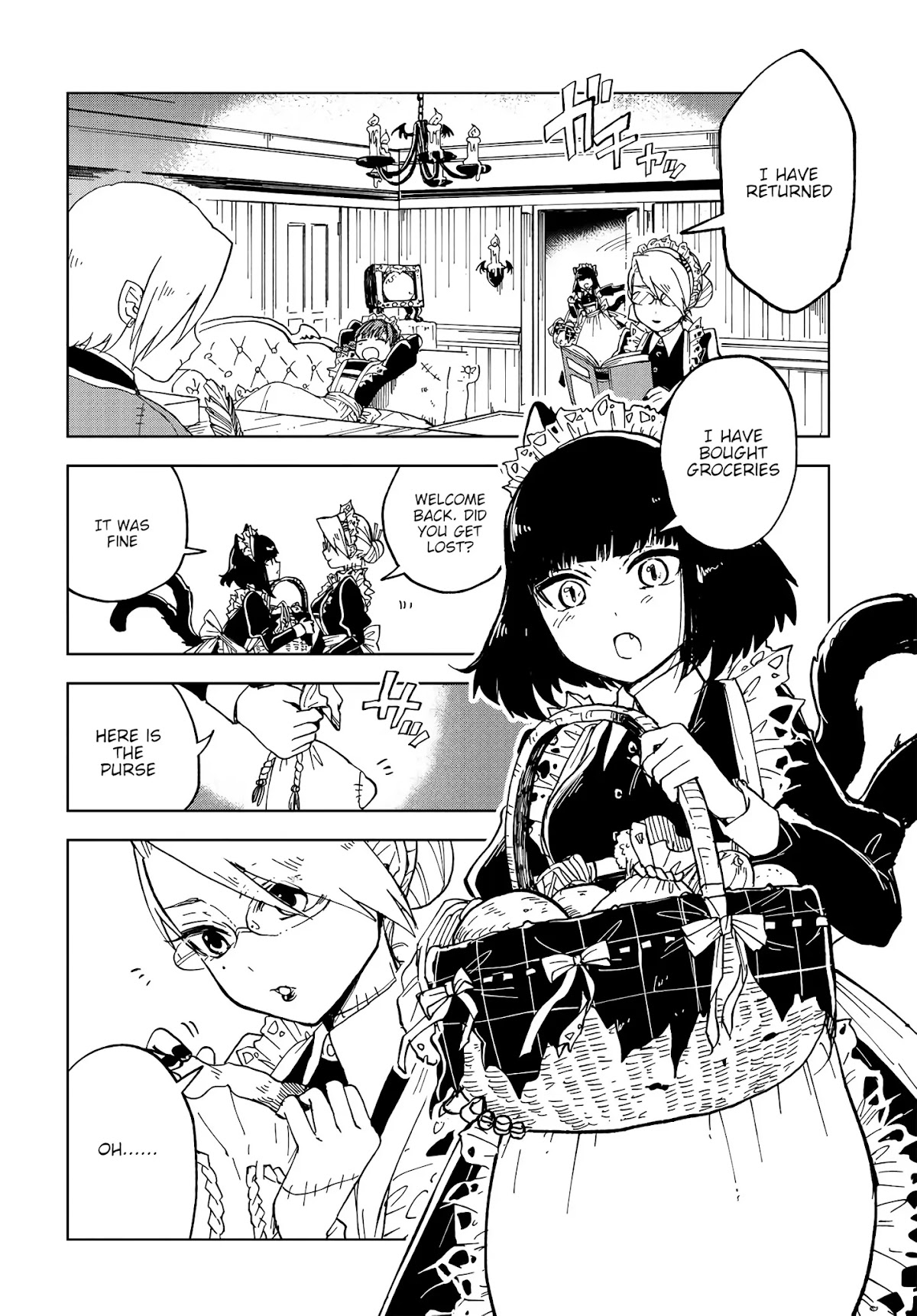 Kaibutsu Meido no Kareinaru Oshigoto Chapter 2 page 2 - Chapter 2: The Black Cat and the White Mouse