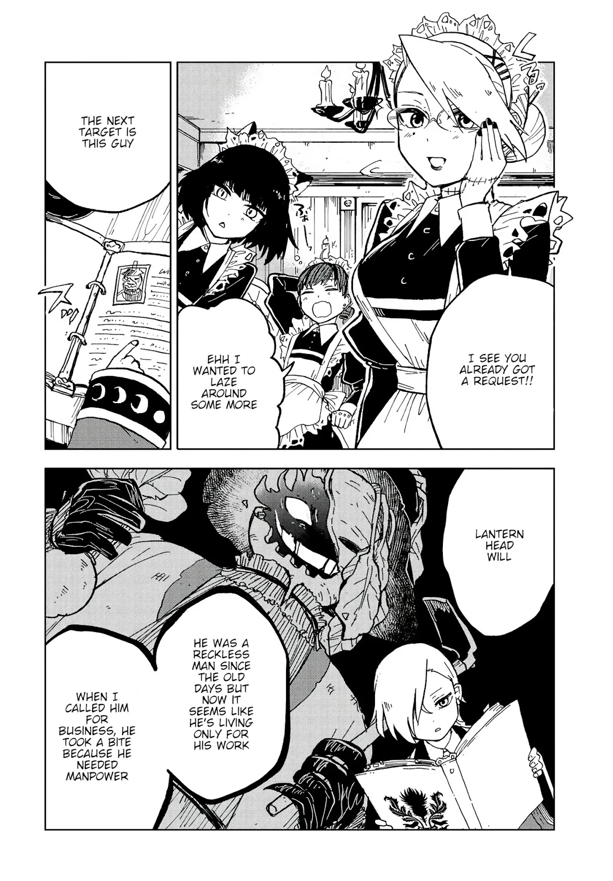 Kaibutsu Meido no Kareinaru Oshigoto Chapter 2 page 4 - Chapter 2: The Black Cat and the White Mouse