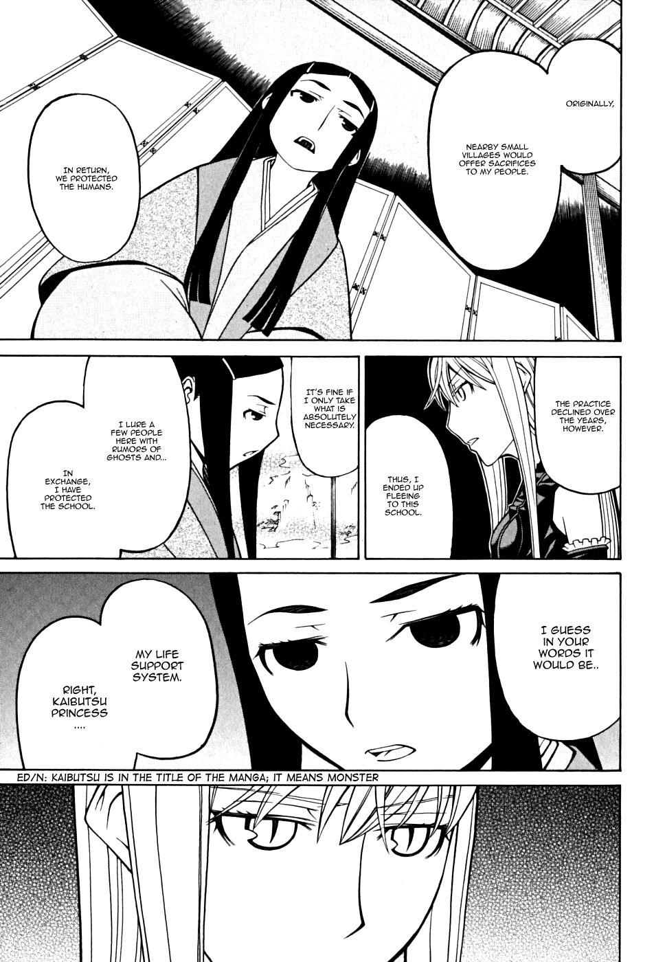Kaibutsu Oujo Chapter 30 page 28 - Chapter 30: Princess Occult Research
