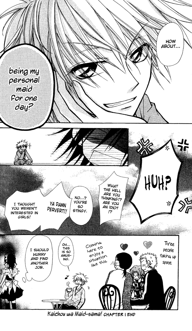 Kaichou wa Maid-sama! Chapter 1 page 36 - Chapter 1: The Student Council President is a Maid!