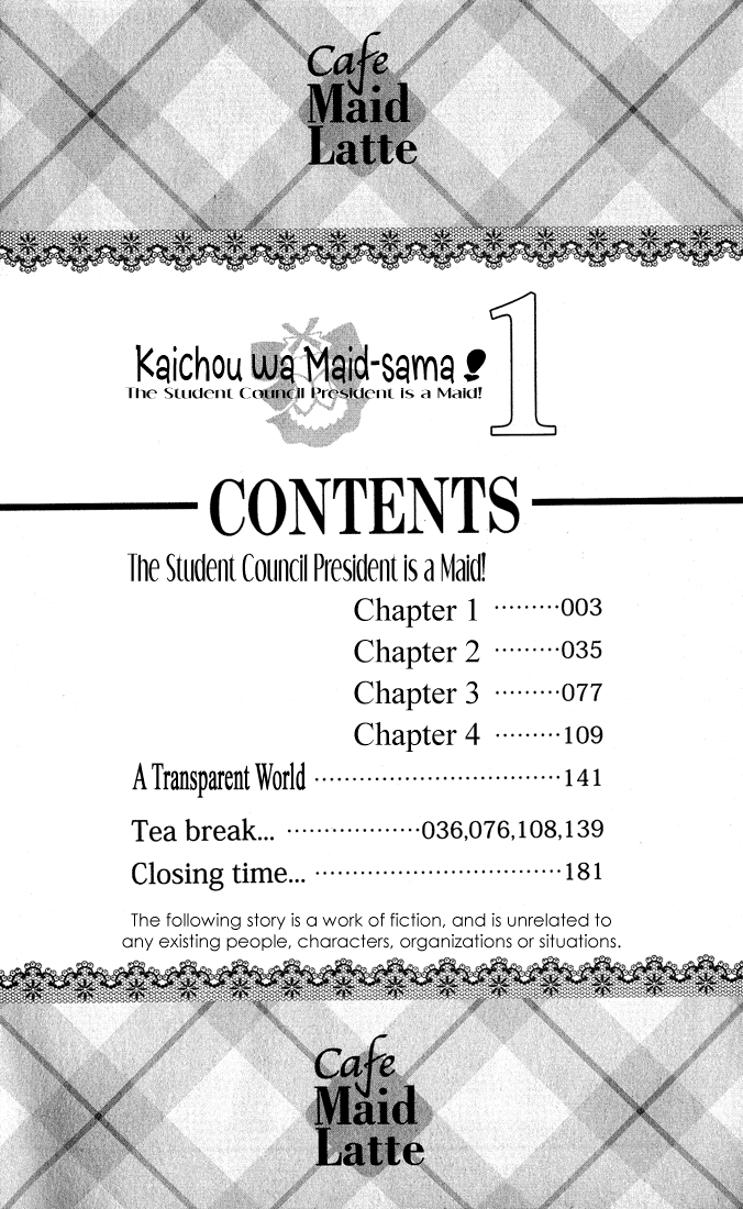 Kaichou wa Maid-sama! Chapter 1 page 4 - Chapter 1: The Student Council President is a Maid!