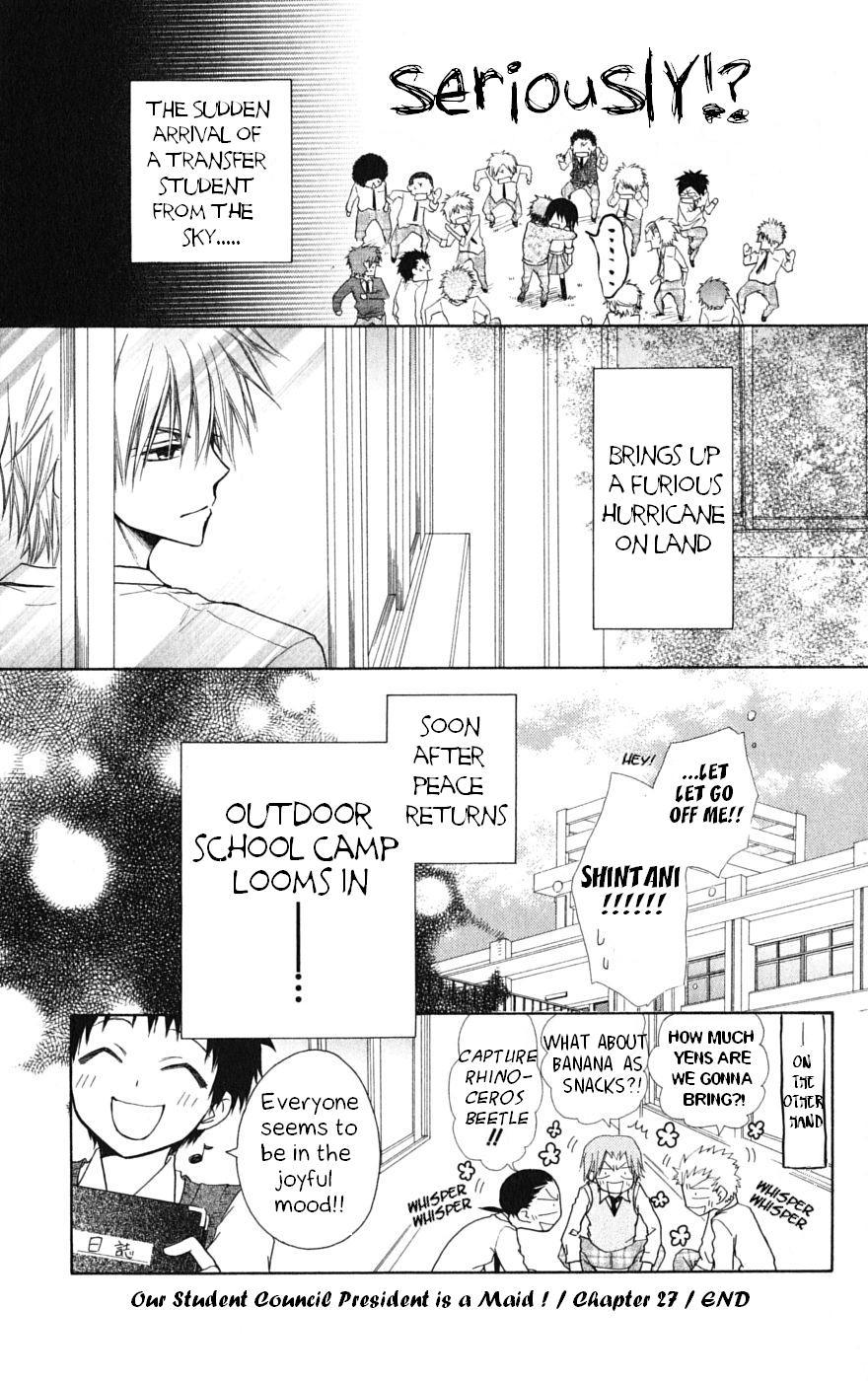 Kaichou wa Maid-sama! Chapter 26 page 33 - Chapter 26: The Transfer Student, Shintani Hinata, Appear
