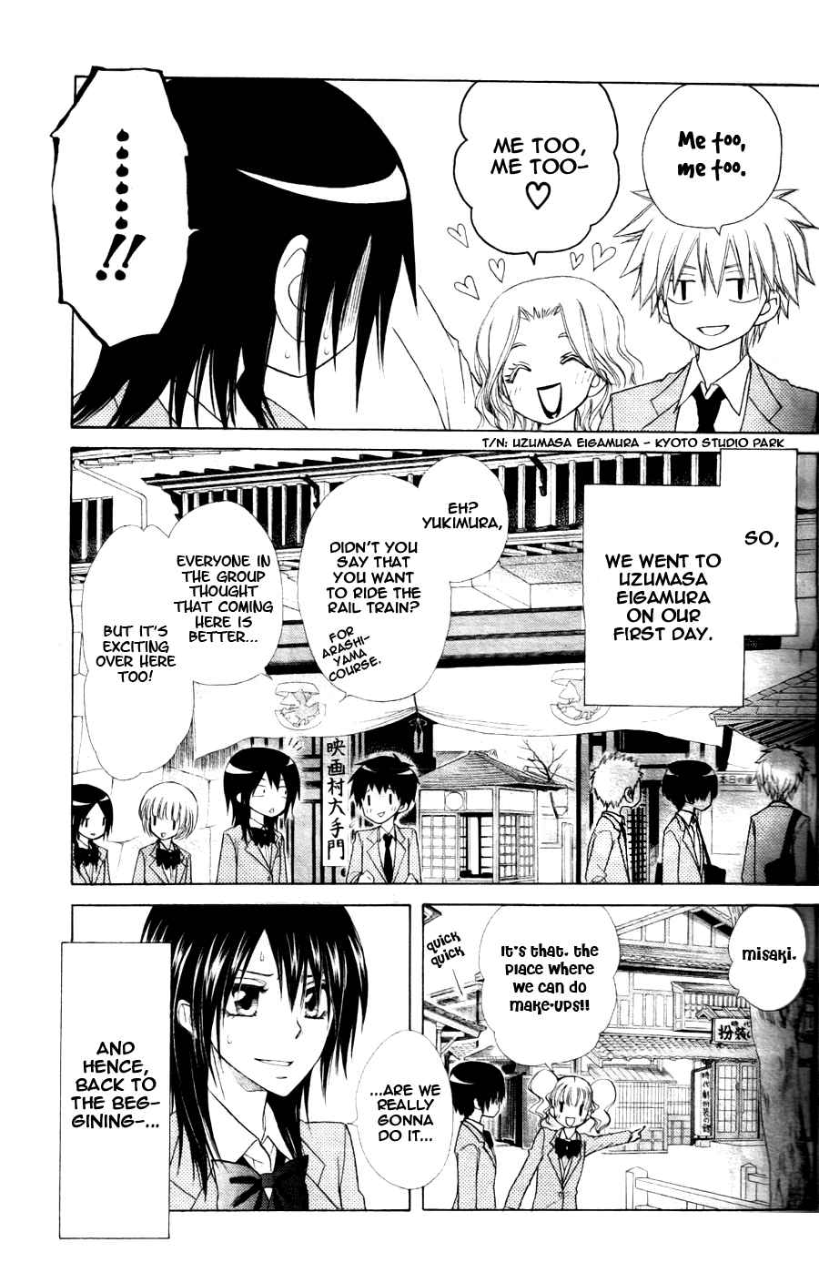 Kaichou wa Maid-sama! Chapter 60 page 9 - Chapter 60: Day One:School trip !!