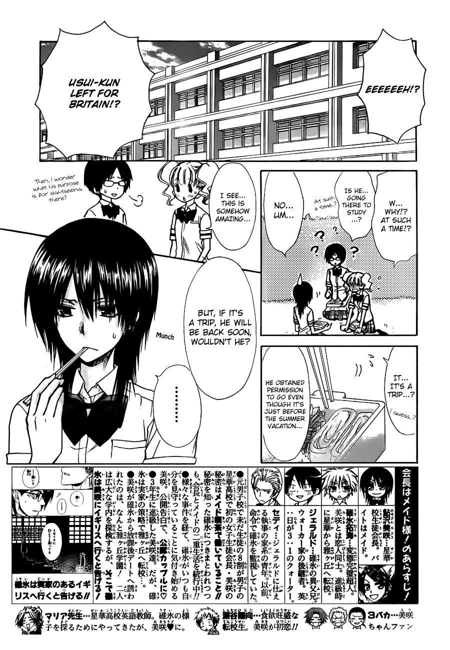 Kaichou wa Maid-sama! Chapter 73 page 4 - Chapter 73: The Master is heading to Britain ?