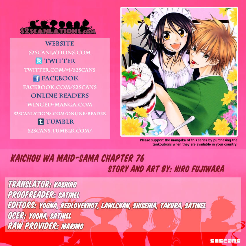 Kaichou wa Maid-sama! Chapter 76 page 39 - Chapter 76: Master, Do You Wish To Be Stepped on by Me So Much?