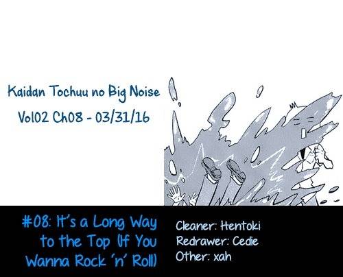 Kaidan Tochuu no Big Noise Chapter 8 page 1 - Chapter 8: It's a Long Way to the Top (If You Wanna Rock 'n' Roll)