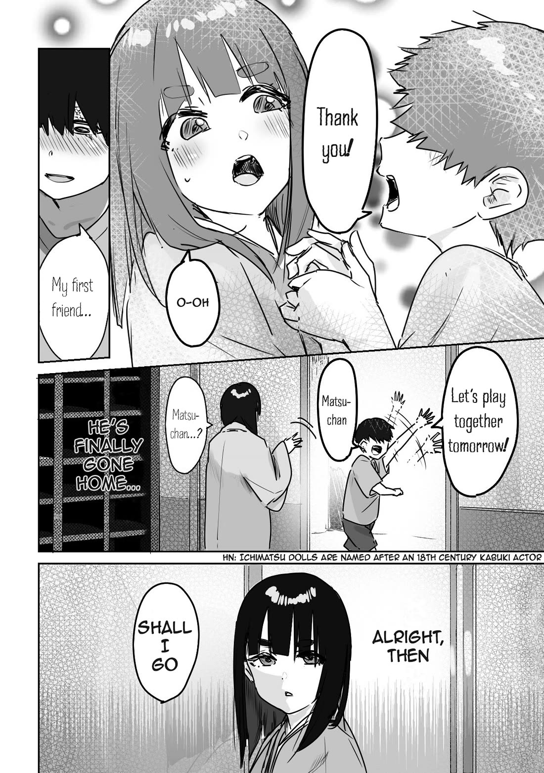 Kaii-san and I Chapter 10 page 4 - Chapter 10: The Ichimatsu Doll's Youth (Part 1)
