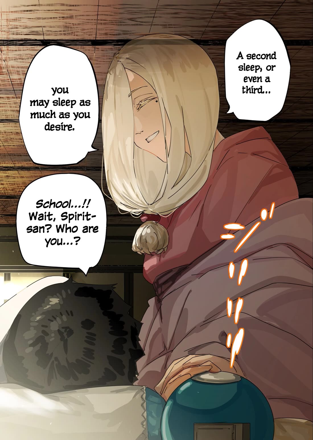Kaii-san and I Chapter 118 page 1 - Chapter 118: Farewell, Spirit of Sleeping In