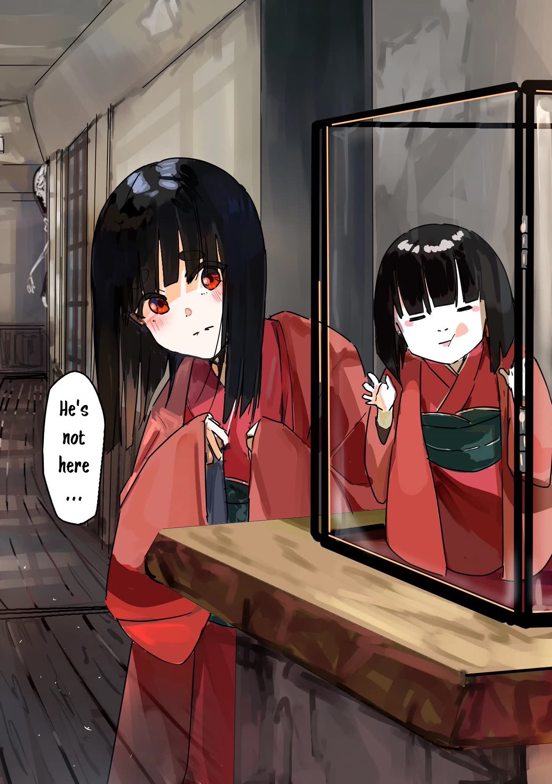 Kaii-san and I Chapter 12 page 1 - Chapter 12: The youth of Ichimatsu doll. (Part 3)