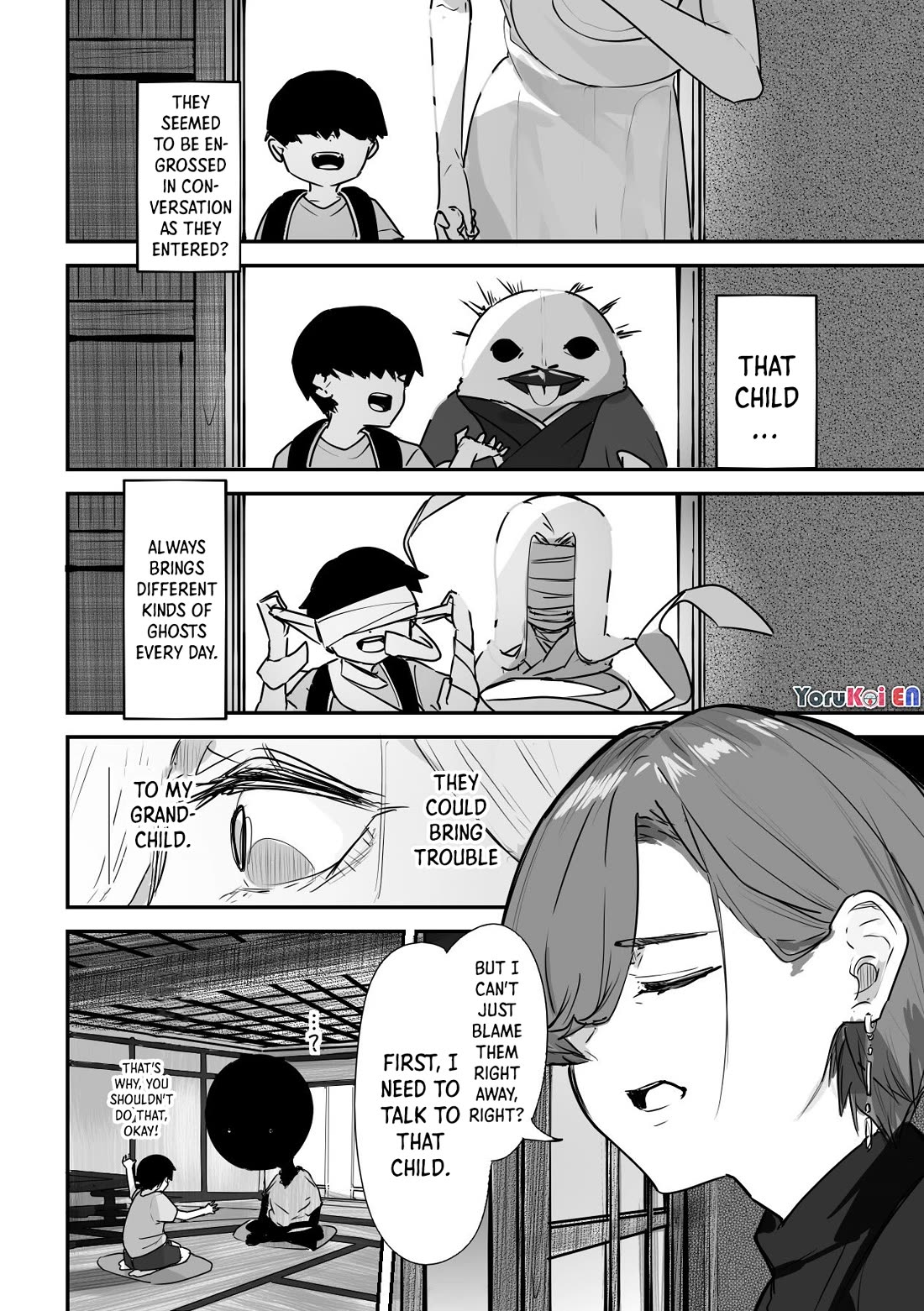 Kaii-san and I Chapter 32 page 3 - Chapter 32: Grandson Brings Them Home
