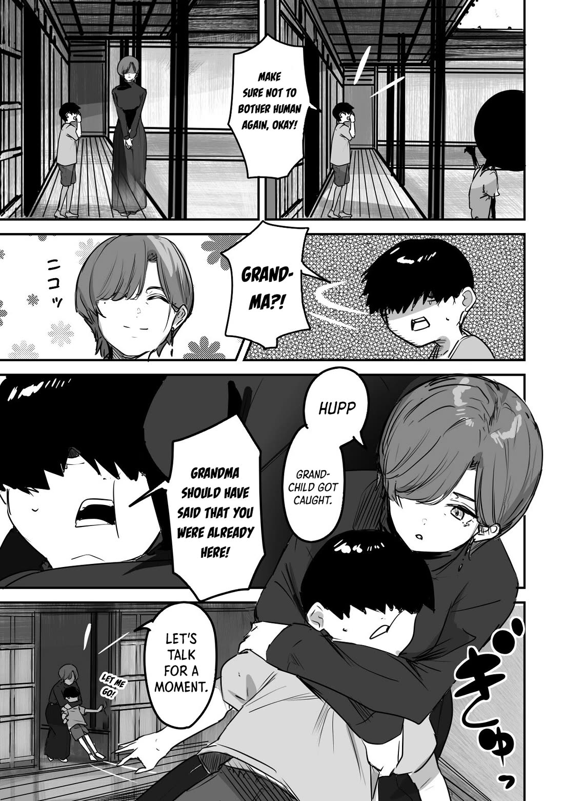 Kaii-san and I Chapter 32 page 4 - Chapter 32: Grandson Brings Them Home