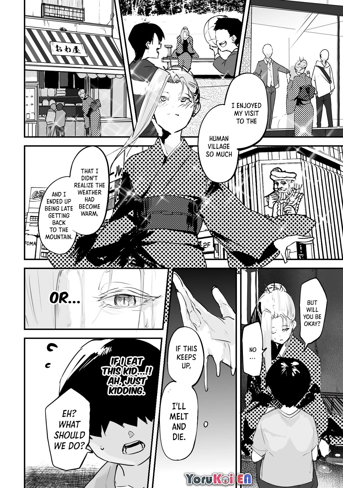 Kaii-san and I Chapter 40 page 3 - Chapter 40: Yuki-onna Who Couldn't Return to the Mountain
