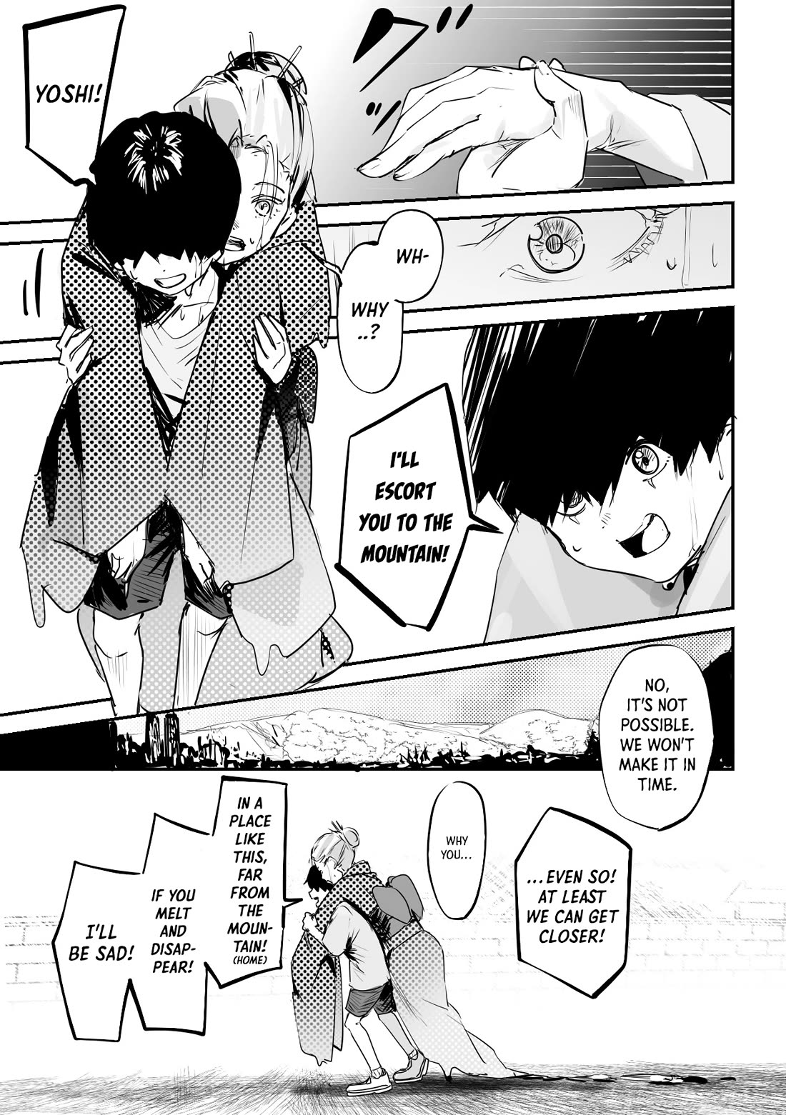 Kaii-san and I Chapter 40 page 4 - Chapter 40: Yuki-onna Who Couldn't Return to the Mountain