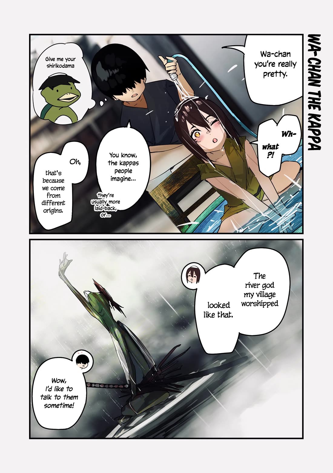 Kaii-san and I Chapter 78 page 1 - Chapter 78: Wa-chan the Kappa