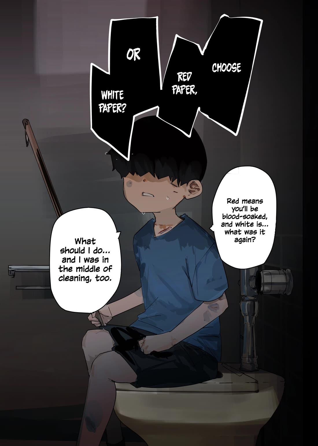 Kaii-san and I Chapter 89 page 1 - Chapter 89: Temporary men's toilet