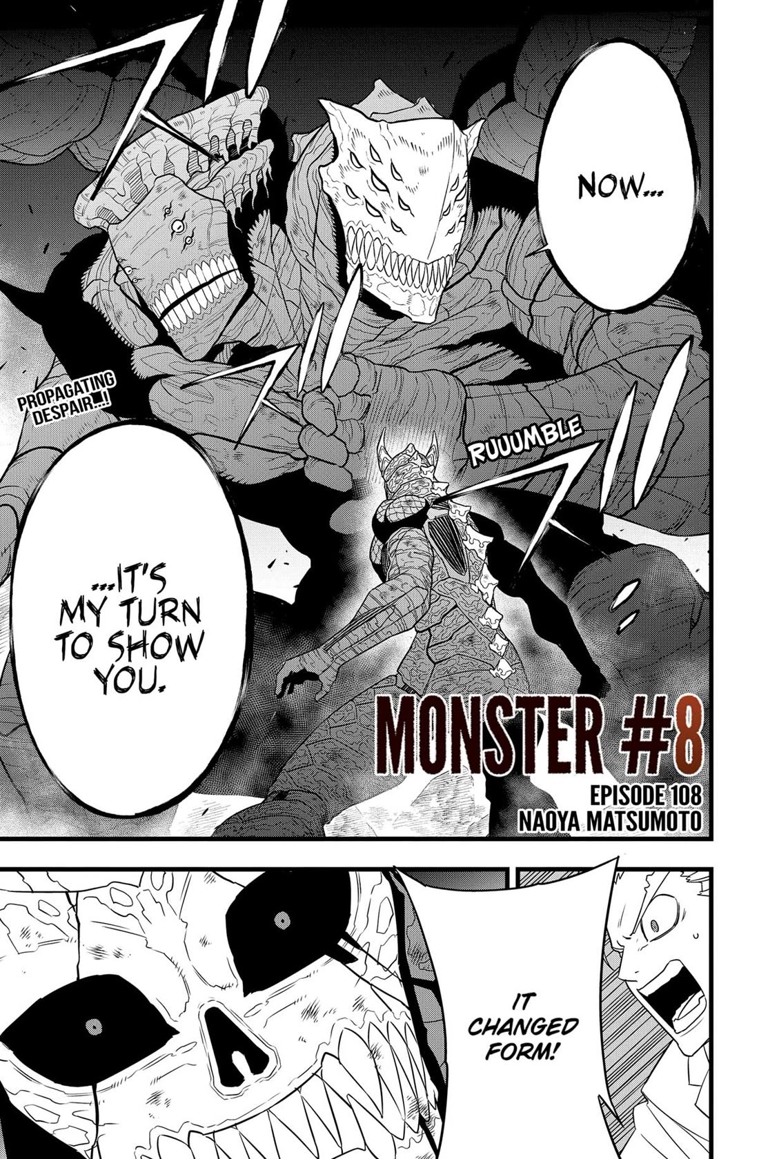 Kaiju No. 8 Chapter 108 page 1 - Chapter 108