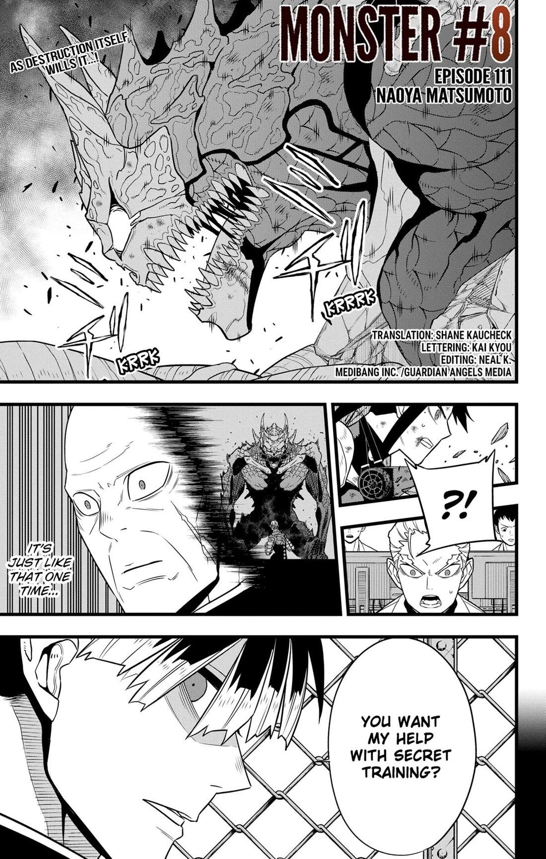 Kaiju No. 8 Chapter 111 page 1 - Chapter 111