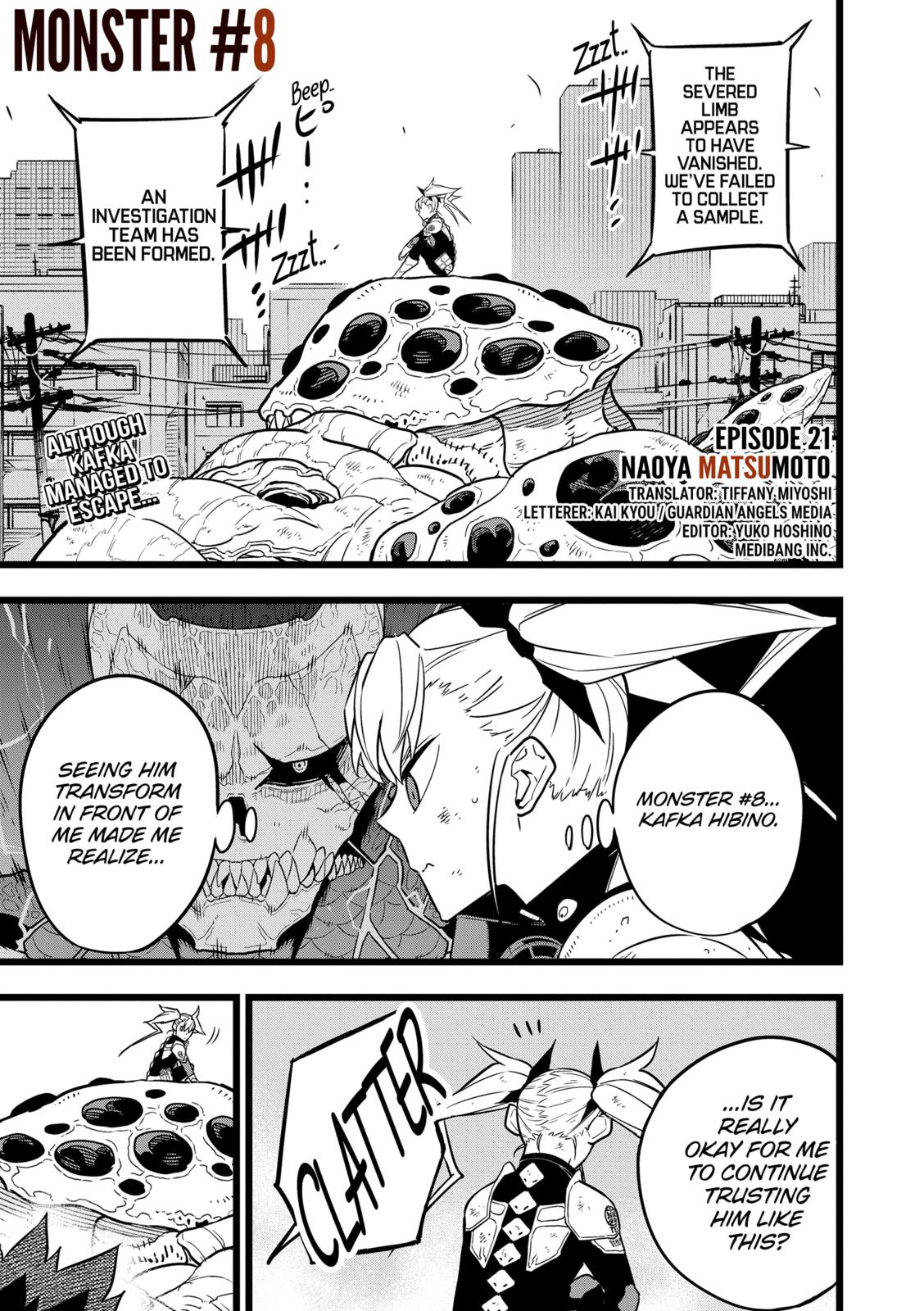 Kaiju No. 8 Chapter 21 page 1 - Chapter 21