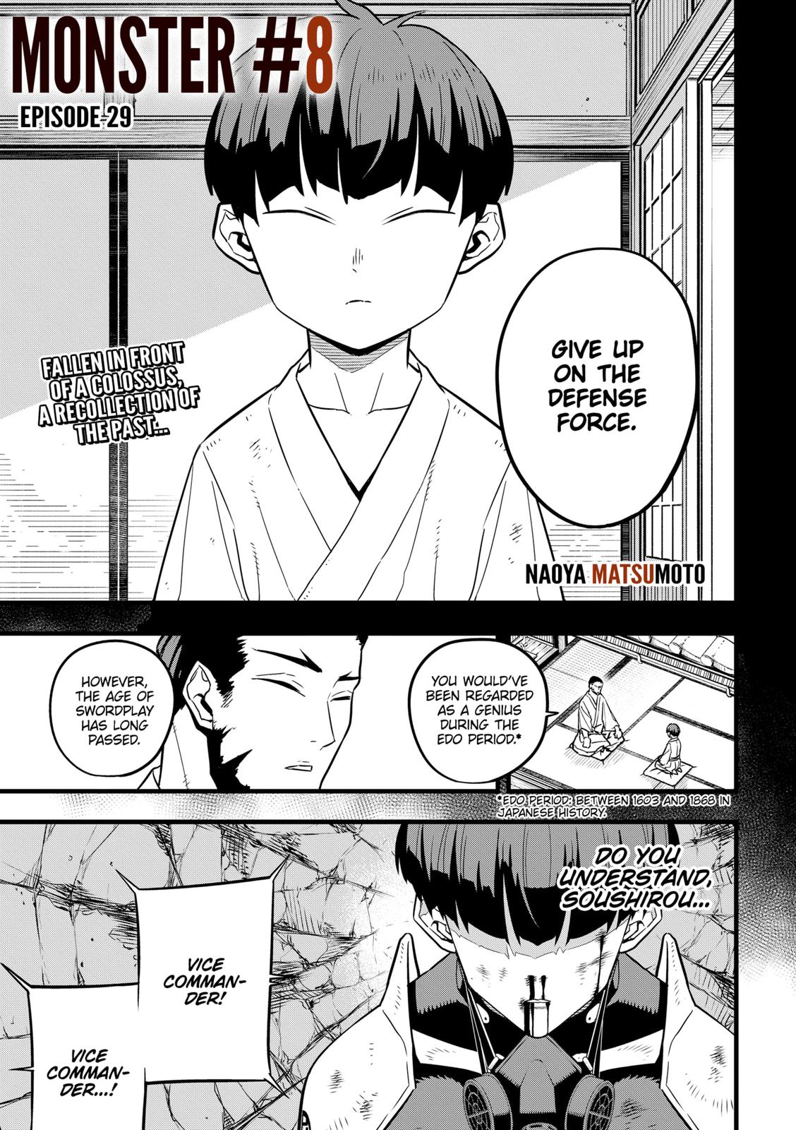 Kaiju No. 8 Chapter 29 page 1 - Chapter 29