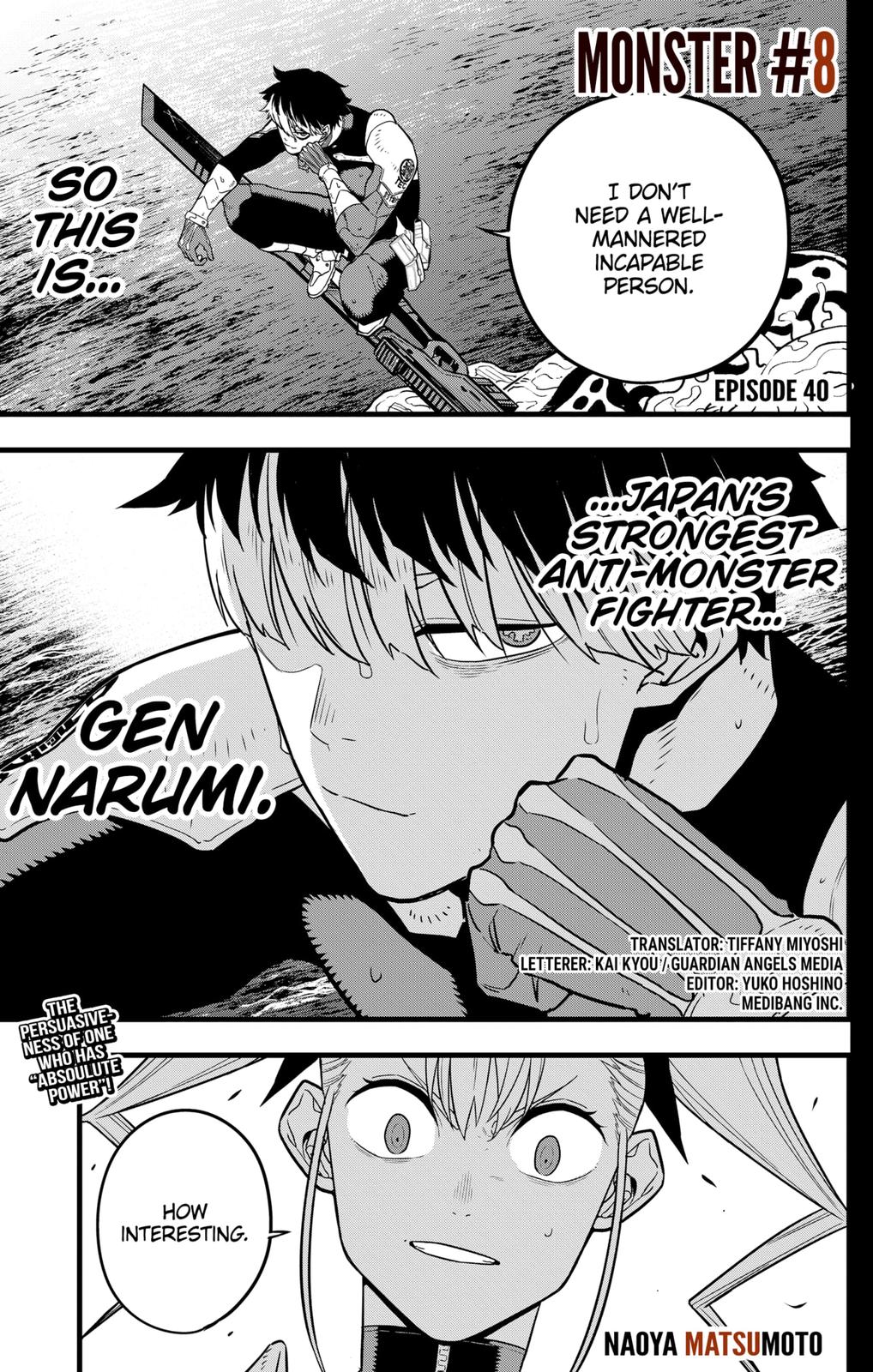 Kaiju No. 8 Chapter 40 page 1 - Chapter 40