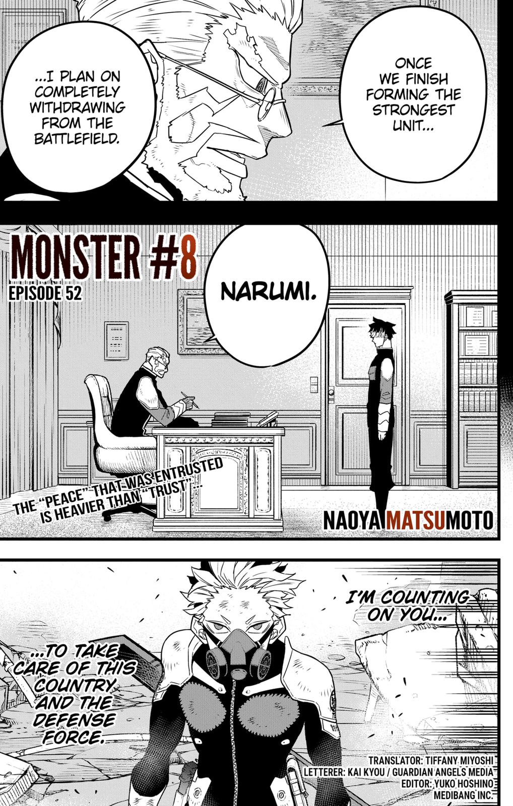 Kaiju No. 8 Chapter 52 page 1 - Chapter 52