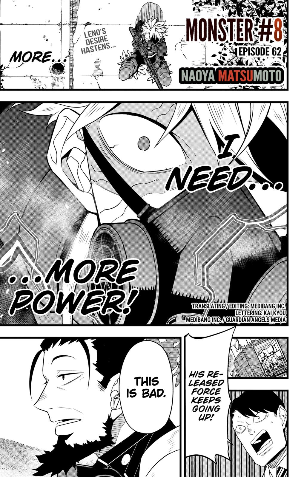 Kaiju No. 8 Chapter 62 page 1 - Chapter 62