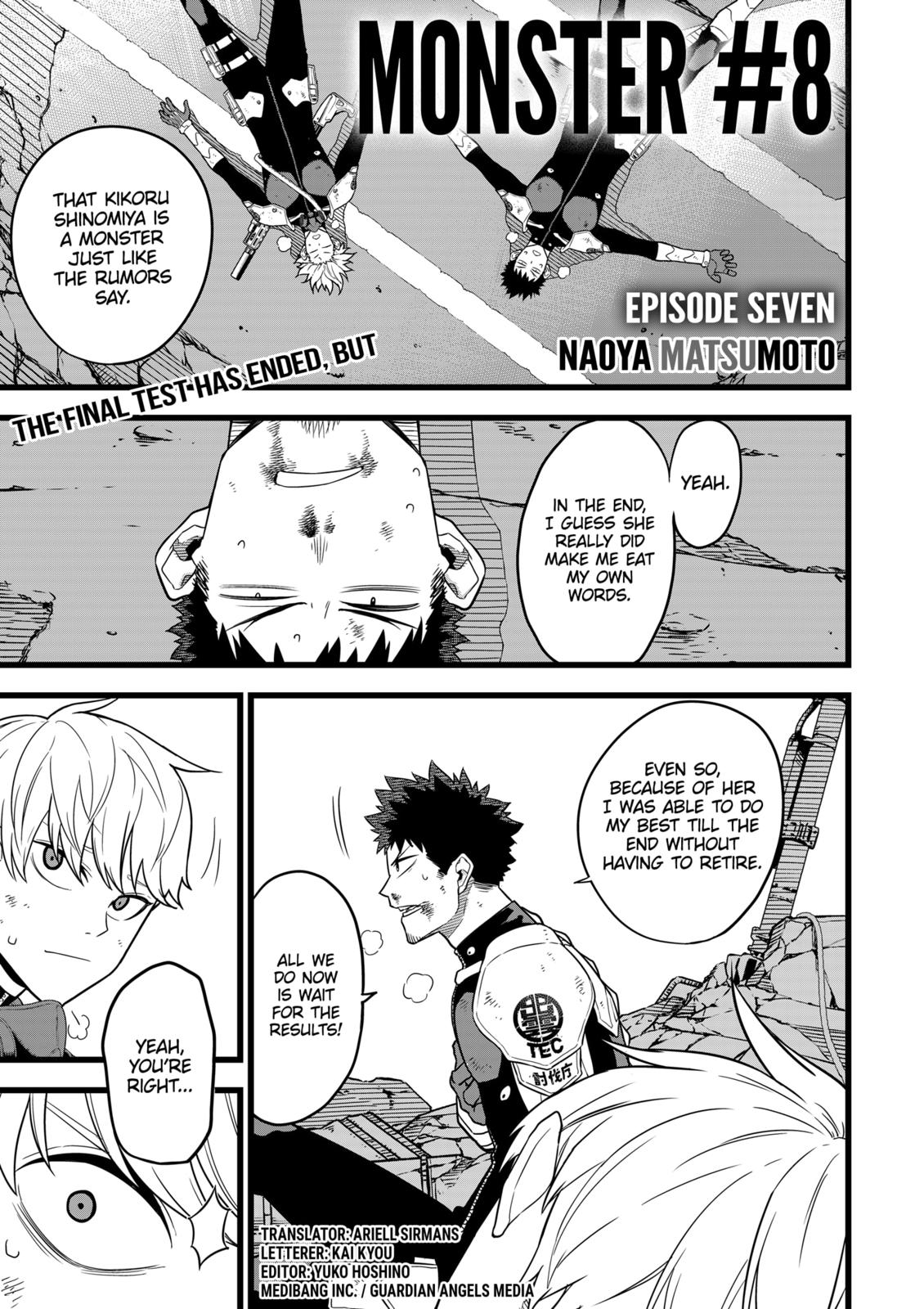 Kaiju No. 8 Chapter 7 page 1 - Chapter 7