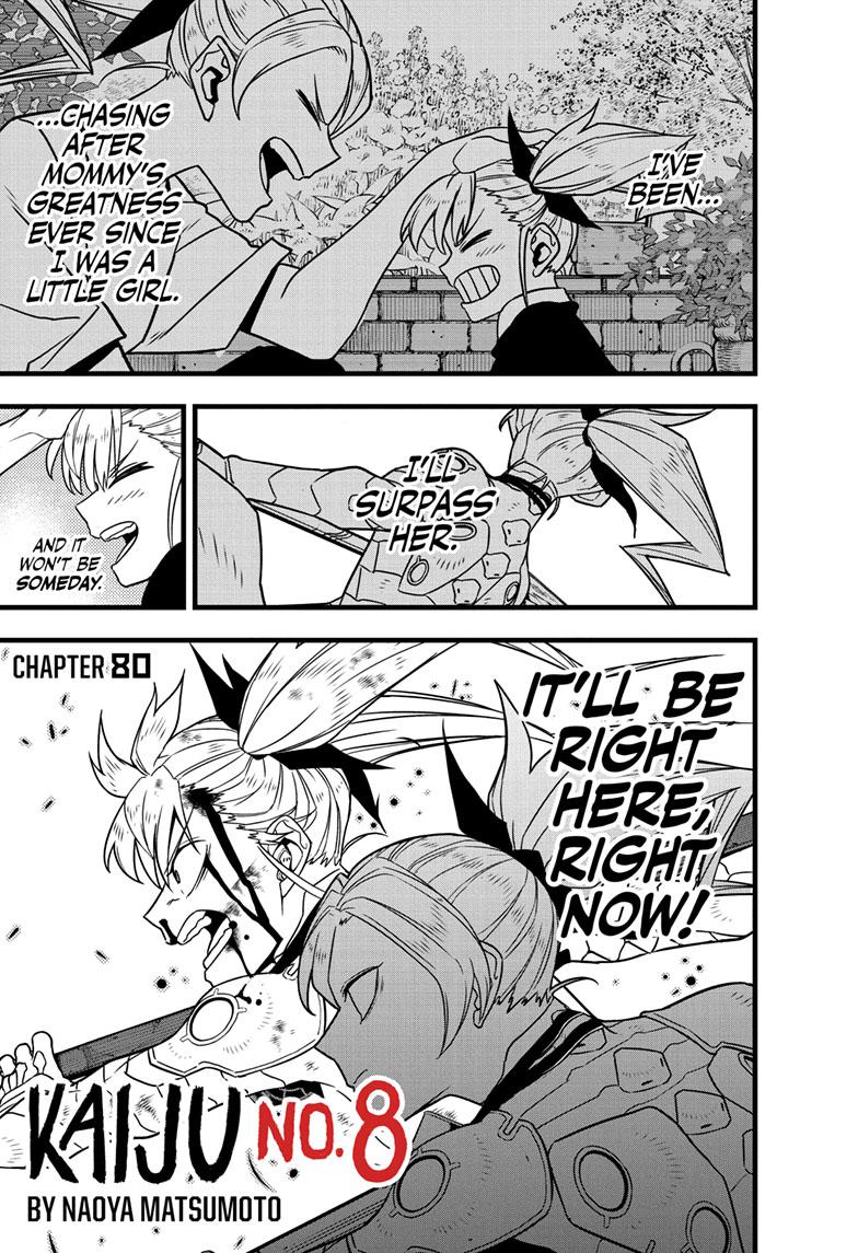 Kaiju No. 8 Chapter 80 page 1 - Chapter 80