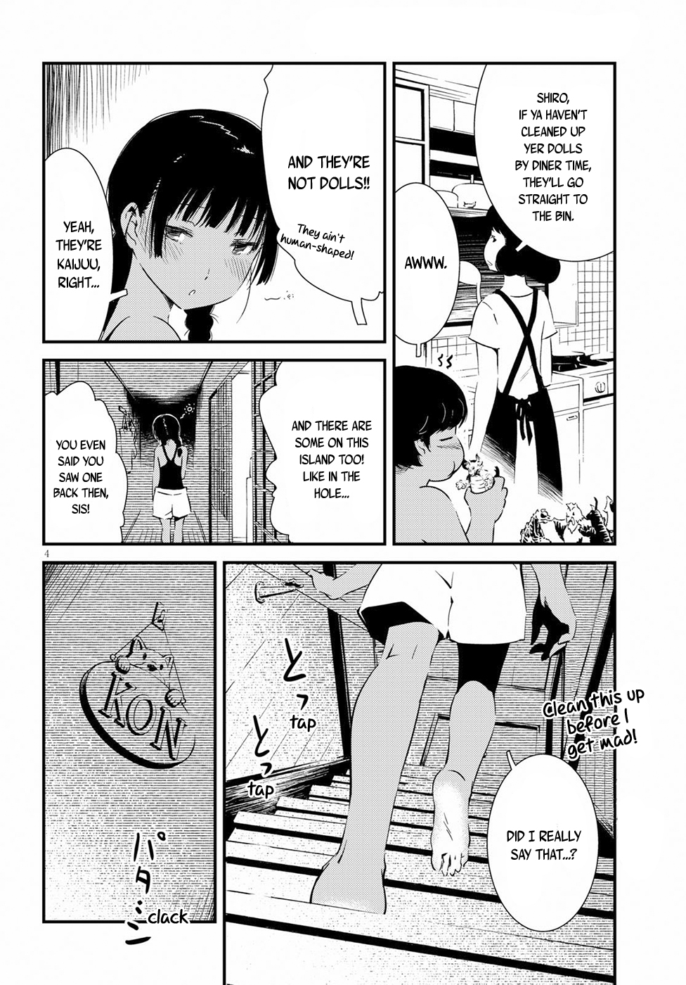 Kaijuu Iro no Shima Chapter 2 page 4 - Chapter 2: Kon and Furuka's Colors (2)