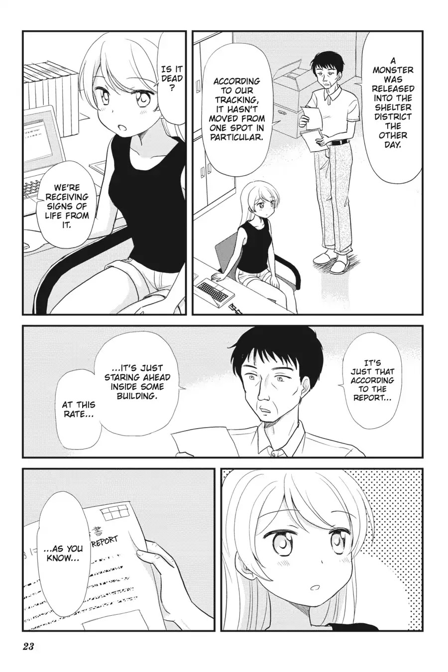 Kaijuu no Shiiku Iin Chapter 8 page 17 - Chapter 8: The Melancholy of the Grave-Keeper Girl