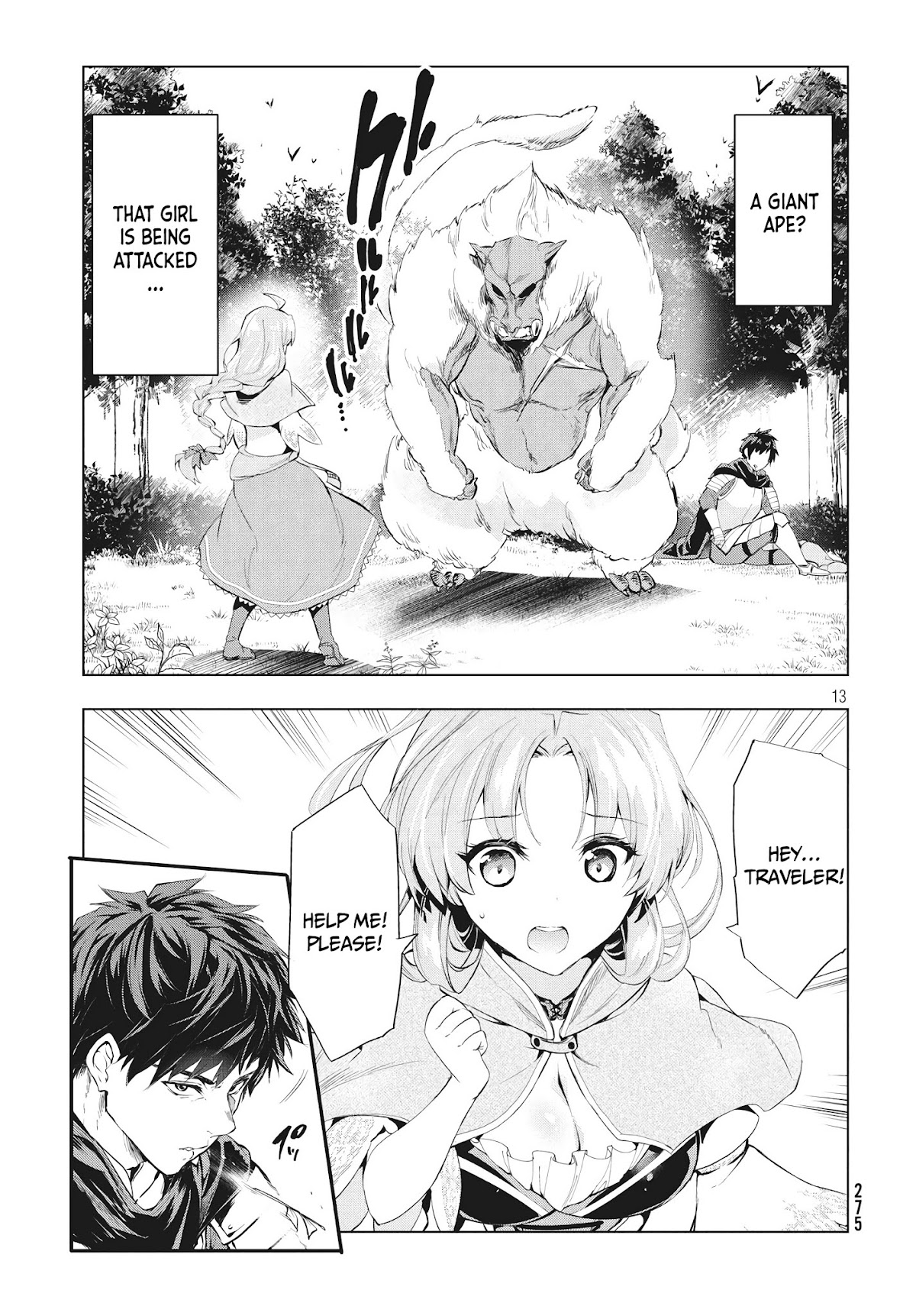 Kaiko sareta Ankoku Heishi (30-dai) no Slow na Second Life Chapter 1 page 13 - Chapter 1: The dark soldier fired