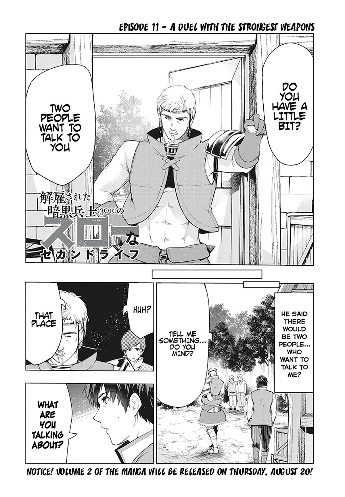 Kaiko sareta Ankoku Heishi (30-dai) no Slow na Second Life Chapter 11.1 page 3 - Chapter 11.1: A duel with the strongest weapons