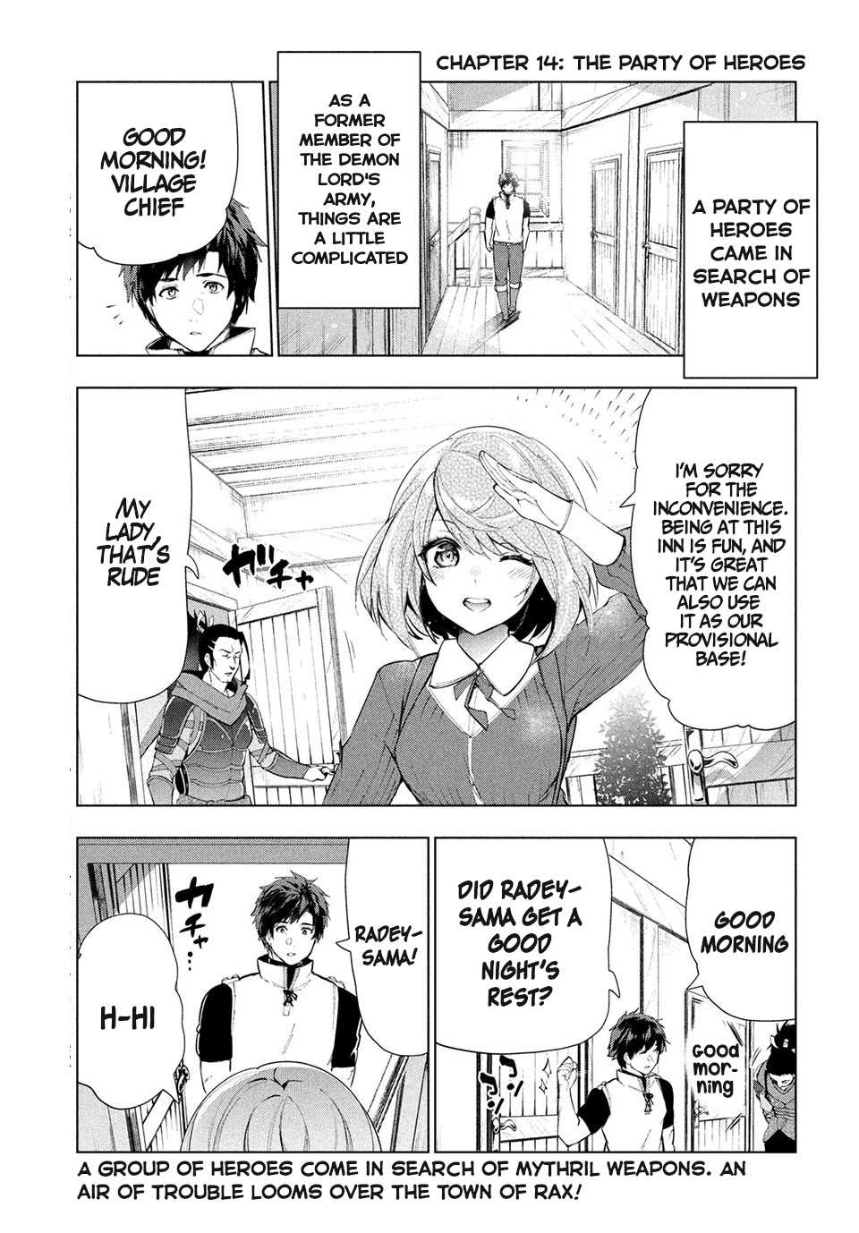 Kaiko sareta Ankoku Heishi (30-dai) no Slow na Second Life Chapter 14.1 page 2 - Chapter 14.1: The party of heroes