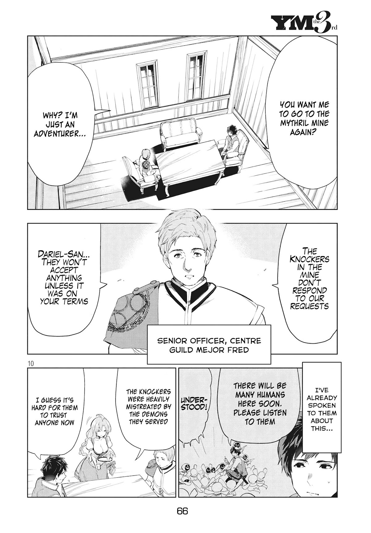 Kaiko sareta Ankoku Heishi (30-dai) no Slow na Second Life Chapter 8.1 page 10 - Chapter 8.1: Messenger of the mythril mine