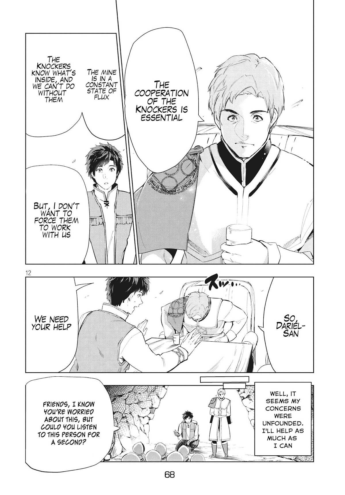 Kaiko sareta Ankoku Heishi (30-dai) no Slow na Second Life Chapter 8.1 page 12 - Chapter 8.1: Messenger of the mythril mine