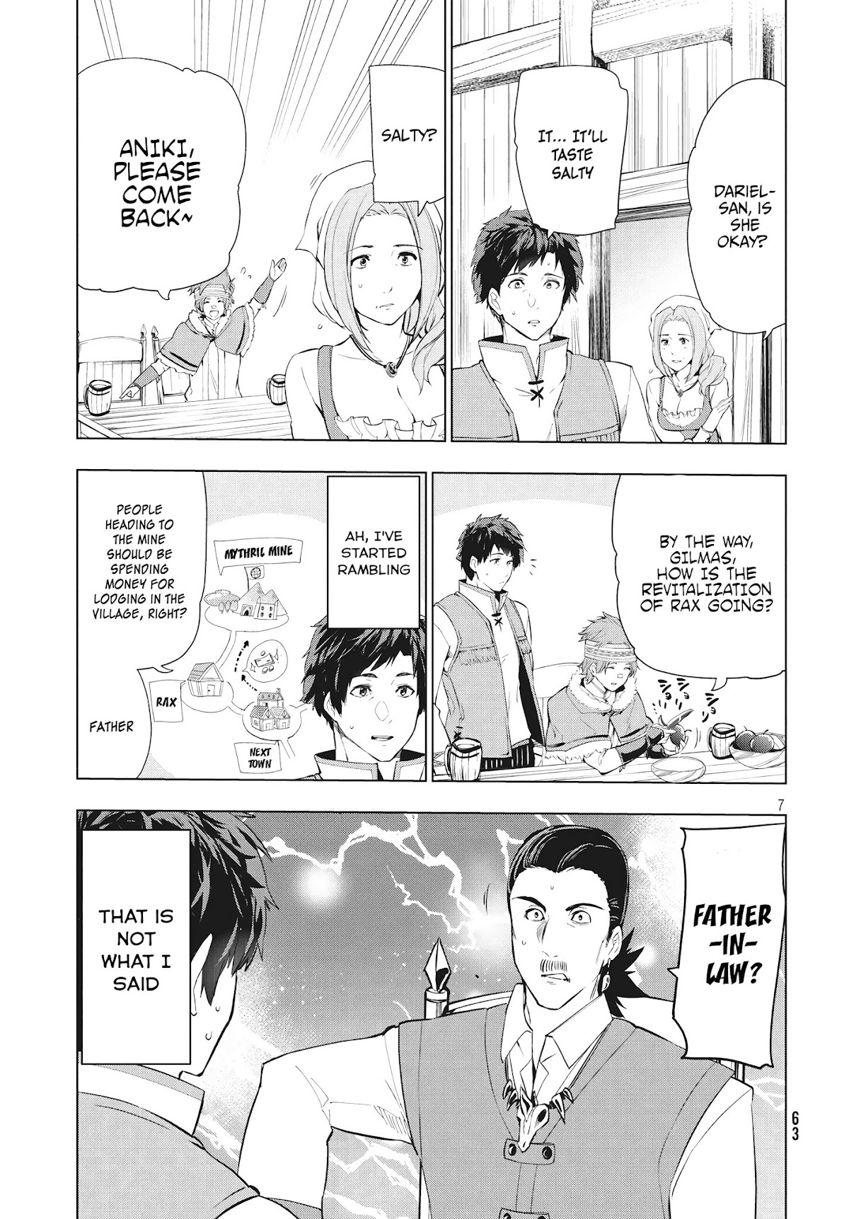 Kaiko sareta Ankoku Heishi (30-dai) no Slow na Second Life Chapter 8.1 page 7 - Chapter 8.1: Messenger of the mythril mine
