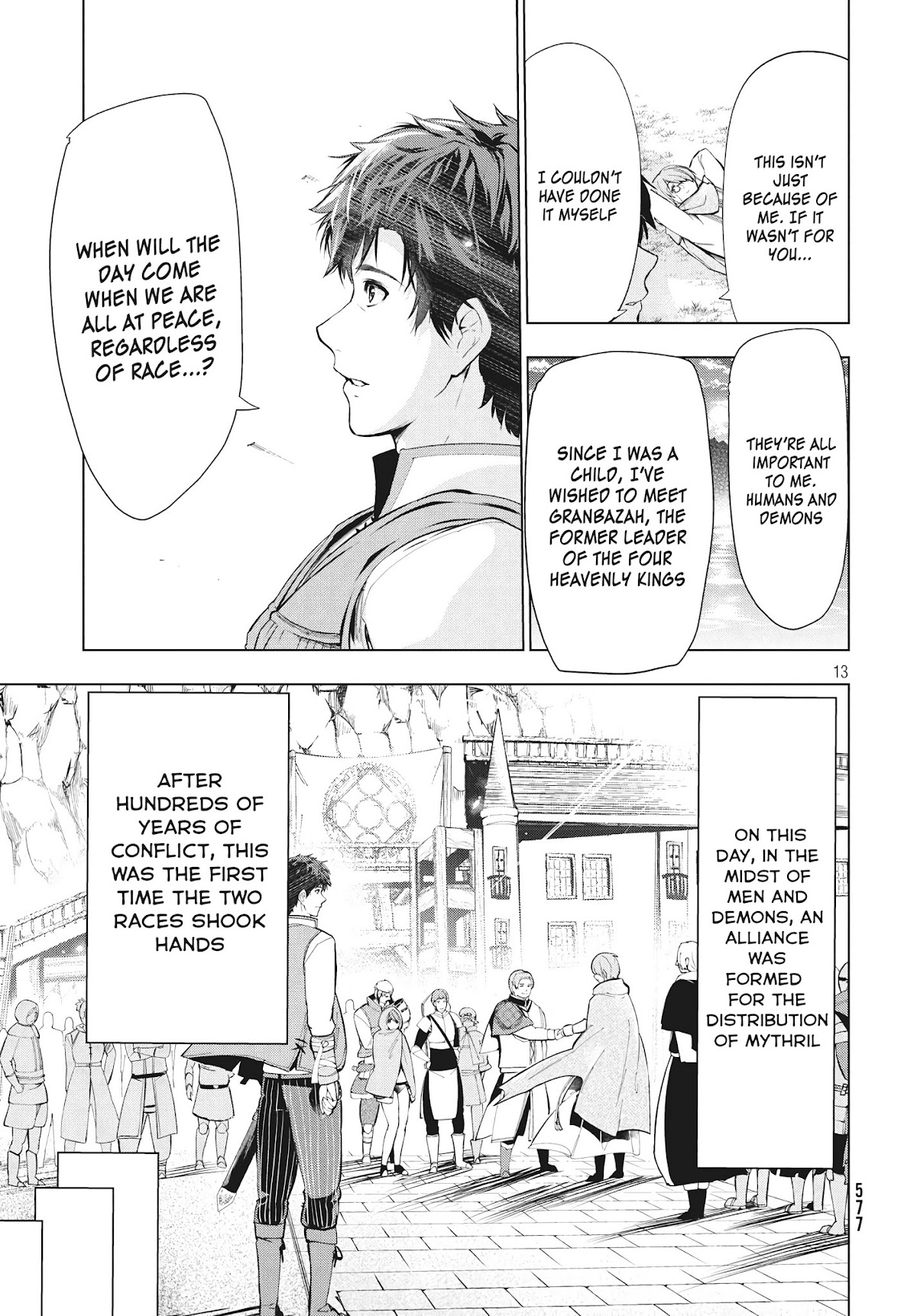 Kaiko sareta Ankoku Heishi (30-dai) no Slow na Second Life Chapter 9.1 page 13 - Chapter 9.1: The mythril negotiations