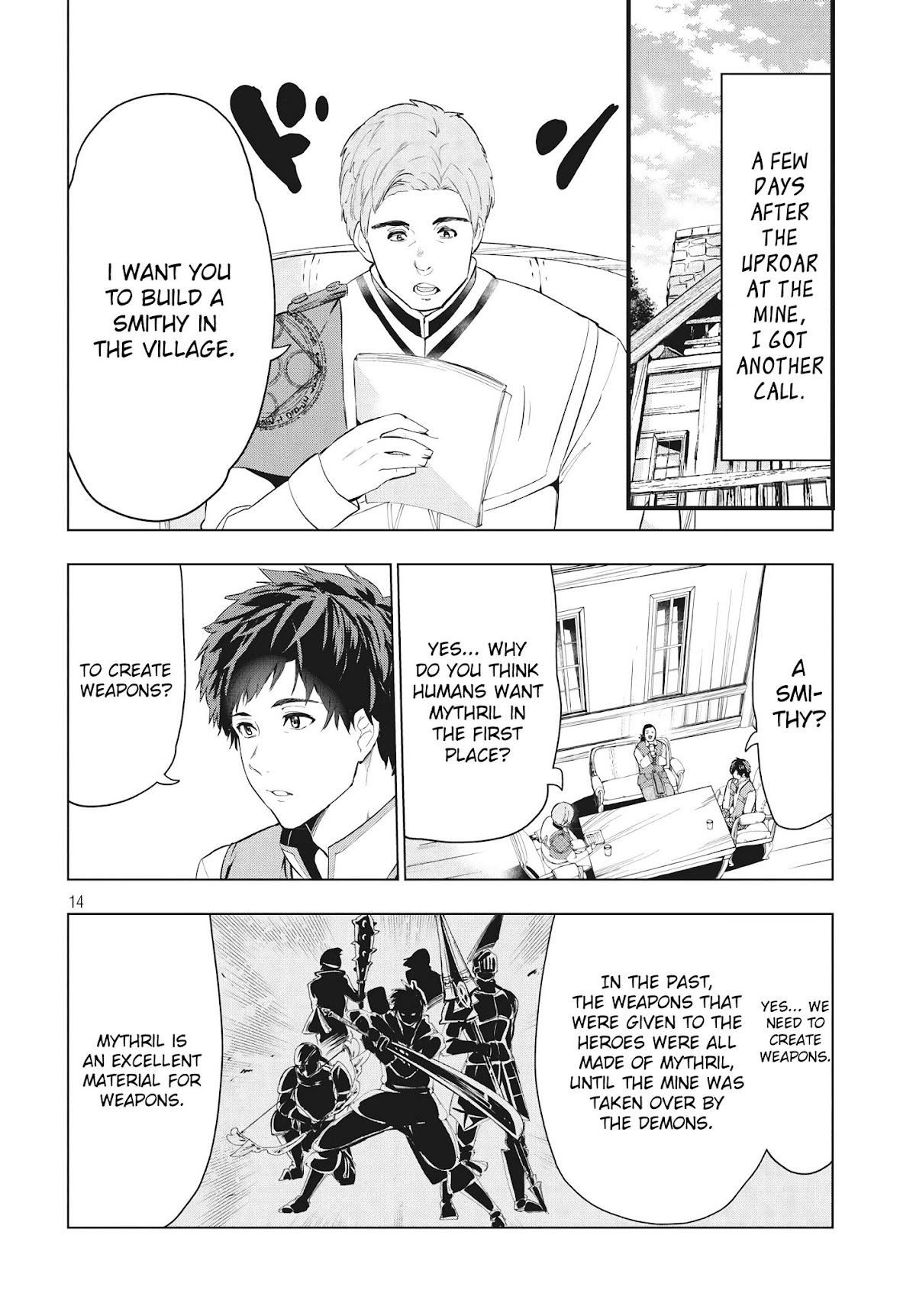 Kaiko sareta Ankoku Heishi (30-dai) no Slow na Second Life Chapter 9.2 page 2 - Chapter 9.2: The mythril negotiations