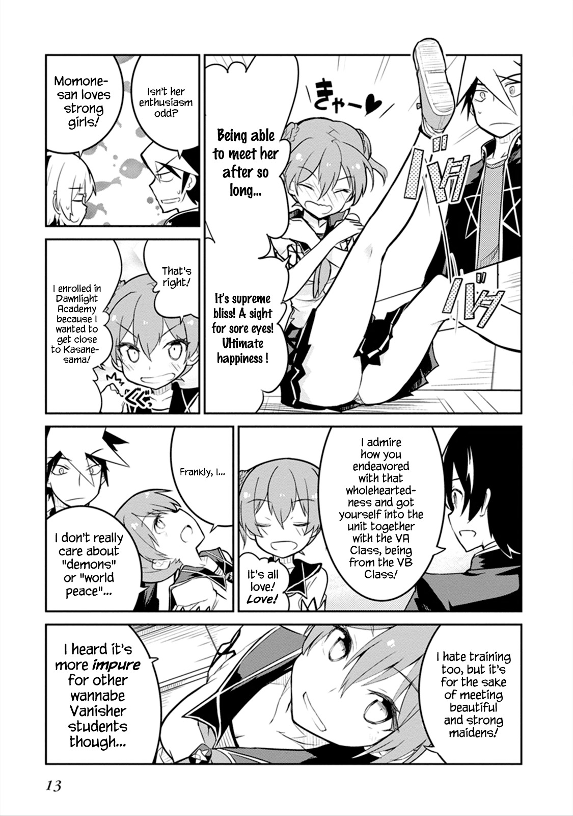 Kaimetsuou to 12-nin no Hoshi no Miko Chapter 4 page 14 - Chapter 4: Dead or Alive Academy